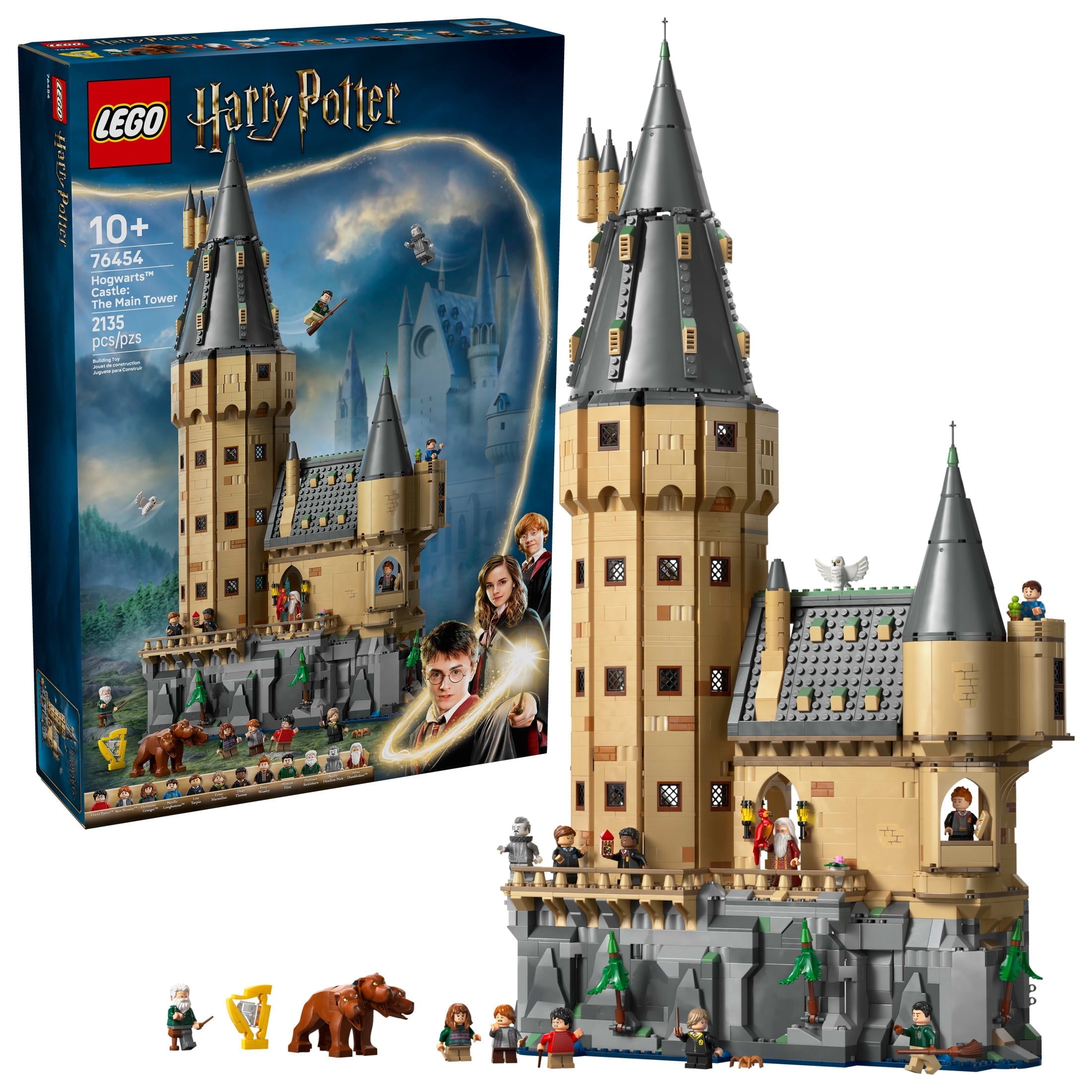 LEGO Harry Potter Hogwarts Castle: The Main Tower - Building Set for Boys and Girls, Ages 10+ - 12 Collectible Minifigures Including Harry Potter & Dumbledore - Gift for Christmas - 76454